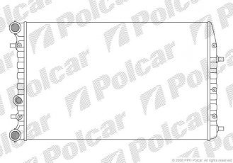 Купити 6913083 Polcar - Радіатори охолодження 633x415x24 A/P пайка КПП=M AC=  (+/-)  SEAT SKODA VOLKSWAGEN (P)