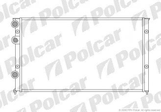 Купити 9546088 Polcar - Радіатори охолодження 628x377x34 A/P мех. КПП=M AC=  (+)  SEAT VOLKSWAGEN (ZJ)  954608-8