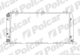 Купить 130708-4 Polcar - Радиатор AUDI 80/90 86-91, Cabriolet 2.0 91-