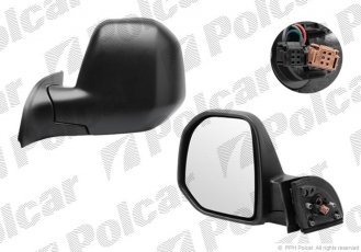 Купить 5792523M Polcar - Зеркало внешнее правая сторона управление электр. черная крышка обогреваемое стекло выпуклое датчик