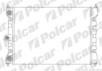Купить 9523081 Polcar - Радиаторы охлаждения 430x322x34 A/P мех. КПП=M VOLKSWAGEN POLO/DERBY 81-94 1272ccm GK 3F (P)
