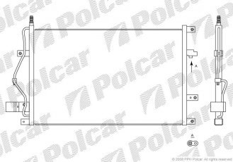 Купить 9080K8C1S Polcar - Радиатор кондиционера