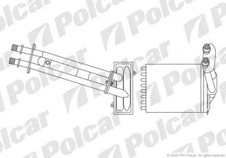 Купити 3003N81 Polcar - Радіатори обігріву 180x159x42 A/P мех. КПП=M/A AC=  (+/-)  FIAT PANDA 03-  (Q)