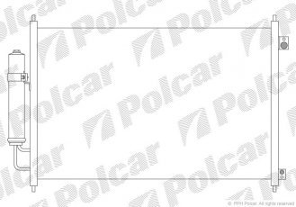 Купить 2747K81K Polcar - Радиатор кондиционера NISSAN,X-TRAIL, 08-