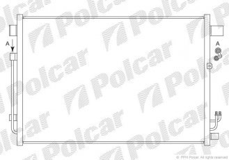 Купити 2749K81K Polcar - Радіатори кондиціонера 694x448x17 A/A пайка З AC=  (+)  NISSAN MURANO 11.07- 3498ccm VQ35DE (PJ)