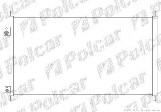 Купить 3825K83K Polcar - Радиаторы кондиционера 650 (600)  x410 (390)  x15 A/A пайка C КПП=M/A AC=  (+)  HONDA CIVIC HB 01- 1590ccm