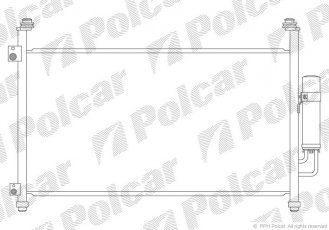 Купити 3828K83K Polcar - Радіатори кондиціонера A/A пайка З КПП=M AC=  (+)  HONDA CIVIC 10.05- 2204ccm N22A2 (PJ)