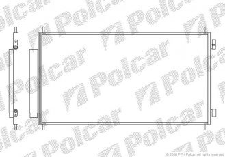 Купити 3877K81K Polcar - Радіатори кондиціонера 710 (680)  x375x17 A/A пайка З AC=  (+)  HONDA CR-V 07- 1997ccm R20A2 (PJ)