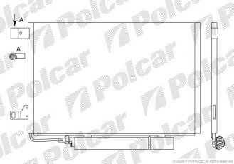 Купити 5006K81X Polcar - Радіатори кондиціонера 640 (600)  x410x11 A/A пайка З КПП=M AC=  (+)  MERCEDES B-KLASSE (245)  1699ccm M26