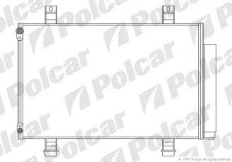 Купити 7423K81K Polcar - Радіатори кондиціонера 546 (520)  x346 (332)  x16 A/A пайка З КПП=M/A AC=  (+)  SUZUKI SWIFT 05-  (PJ)