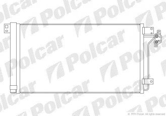 Купити 9568K81K Polcar - Радіатори кондиціонера 720 (685)  x390 (380)  x16 A/A пайка З КПП=M/A AC=  (+)  VOLKSWAGEN TRANSPORTER T5 03-