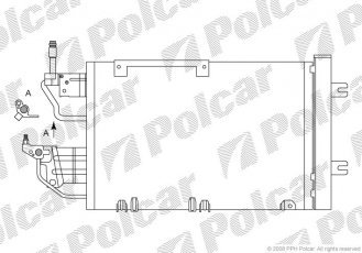 Купить 5509K8C5 Polcar - Радиаторы кондиционера