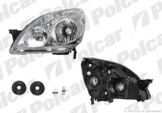 Купити 3877090E Polcar - Фара основна ліва сторона TYC тип лампи=H1+H1 електричний без мотора ECE HONDA CRV (RD)  01.05-10