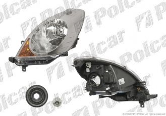 Купить 271110V Polcar - Фара основная правая сторона VALEO тип лампы=H4 электрический с мотором ECE NISSAN NOTE (E11)  04.06- 271110-V