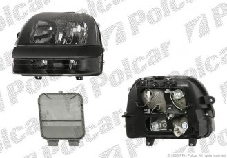 Купить 3040102E Polcar - Фара основная правая сторона TYC тип лампы=H1+H1+H7 электрический без мотора ECE FIAT DOBLO (119/223