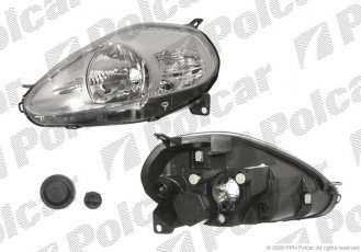 Купить 302410V Polcar - Фара основная правая сторона VALEO тип лампы=H4 электрический с мотором ECE FIAT PUNTO GRANDE (199)  302410-V
