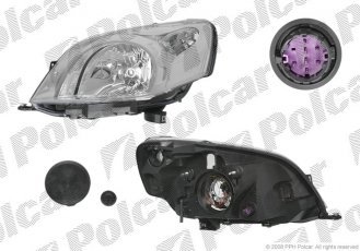 Купити 3085100E Polcar - Фара основна права сторона TYC тип лампи=H4 електричний з мотором ECE PEUGEOT CITRO N FIAT (PJ)