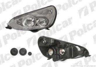 Купить 327510H Polcar - Фара основная правая сторона HELLA тип лампы=H1+H7 электрический с мотором ECE FORD GALAXY (WA6)  05. 327510-H