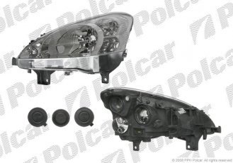 Купити 579210E Polcar - Фара основна права сторона TYC тип лампи=H4 електричний з мотором ECE PEUGEOT PARTNER 03.08-  (PJ 579210-E