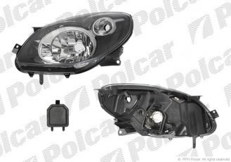 Купить 600109E Polcar - Фара основная левая сторона TYC тип=Hella тип лампы=H4 электрический без мотора черный без патрона (- 600109-E