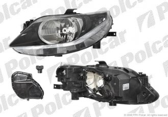 Фара основна права сторона тип лампи=H4 електричний без мотора ECE SEAT IBIZA 6732100E Polcar фото 1