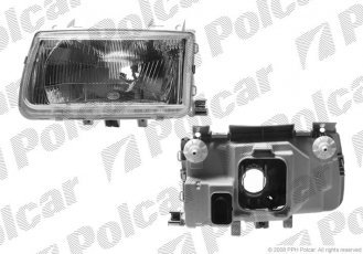Купити 9524107E Polcar - Фара основна права сторона TYC тип лампи=H4 електричний з мотором ECE VOLKSWAGEN POLO (6N)  HB 10