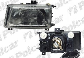 Купить 9524104E Polcar - Фара основная правая сторона TYC тип лампы=H4 ручной/электрический ECE VOLKSWAGEN CADDY II (9U/9KV)