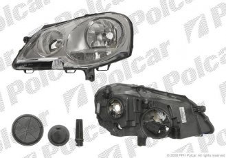 Купить 952709V Polcar - Фара основная левая сторона VALEO тип лампы=H1+H7 электрический с мотором серебр.отражатель ECE VOLK 952709-V