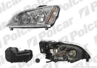 Купить 3235090E Polcar - Фара основная левая сторона TYC тип лампы=H1+H7 электрический без мотора ECE FORD FOCUS C-MAX (C214)