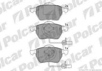 Купить S70-0012 Polcar - Тормозные колодки SRL передние длина:156,4 выс:74 толщ:20,4/19,5 тормозная система ATE/TEVES AUDI VO