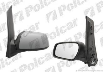 Купить 3235524M Polcar - Зеркало внешнее правая сторона управление электр. крышка под покраску обогреваемое стекло выпуклое с