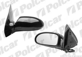 Купити 3201525M Polcar - Дзеркало зовнішнє права сторона управління електр. чорна кришка обігріваєме скло опукле скло