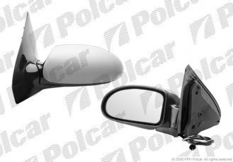 Купить 3201514M Polcar - Зеркало внешнее левая сторона управление электр. крышка под покраску обогреваемое стекло выпуклое ст