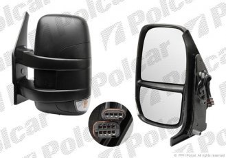 Купити 3080522M Polcar - Дзеркало зовнішнє права сторона управління електр. обігріваєме короткий скло опукле з указат.пов