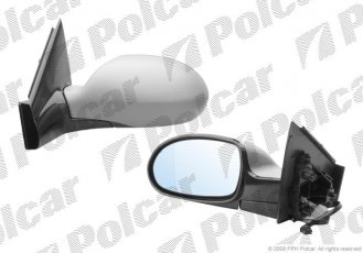 Купить 2332515M Polcar - Зеркало внешнее левая сторона управление электр. крышка под покраску обогреваемое стекло асферичное