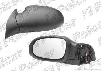 Купить 5005514M Polcar - Зеркало внешнее левая сторона управление электр. черная крышка обогреваемое стекло асферичное стекло