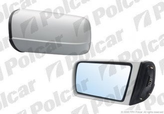 Зеркало внешнее правая сторона управление электр. крышка под покраску обогреваемое 5002524M Polcar –  фото 1
