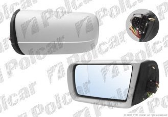 Купить 5002527M Polcar - Зеркало внешнее правая сторона управление электр. крышка под покраску обогреваемое стекло асферичное