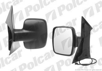 Купити 5012514M Polcar - Дзеркало зовнішнє ліва сторона управління електр. чорна кришка обігріваєме скло опукле скло х