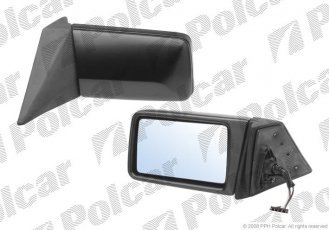 Купить 5014514M Polcar - Зеркало внешнее левая сторона управление электр. черная крышка обогреваемое стекло плоское синее сте