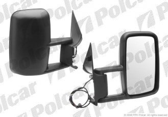 Купить 5062524M Polcar - Зеркало внешнее правая сторона управление электр. черная крышка обогреваемое стекло выпуклое стекло
