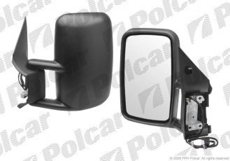Купить 5062514M Polcar - Зеркало внешнее левая сторона управление электр. черная крышка обогреваемое стекло выпуклое стекло х