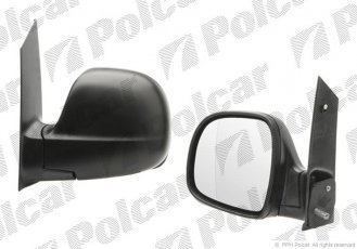 Купить 504052M Polcar - Зеркало внешнее правая сторона управление ручное стекло асферичное стекло хром MERCEDES VITO/ VIANO