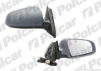 Купить 1334524M Polcar - Зеркало внешнее правая сторона управление электр. крышка под покраску обогреваемое стекло выпуклое с