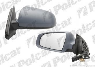 Купить 1335514M Polcar - Зеркало внешнее левая сторона управление электр. крышка под покраску обогреваемое стекло асферичное