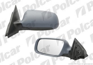 Купить 1327514M Polcar - Зеркало внешнее левая сторона управление электр. крышка черн./под покраску обогреваемое стекло асфер