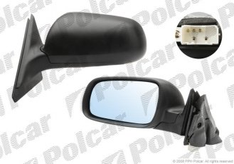 Купить 1326524M Polcar - Зеркало внешнее правая сторона управление электр. крышка черн./под покраску обогреваемое стекло выпу