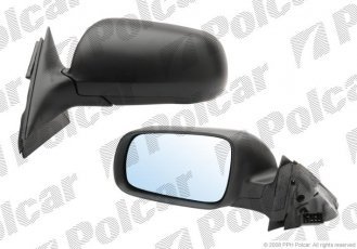 Купить 1324524M Polcar - Зеркало внешнее правая сторона управление электр. черная крышка обогреваемое стекло выпуклое синее с