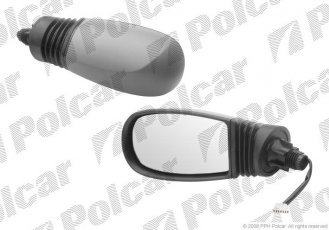 Купить 3022514M Polcar - Зеркало внешнее левая сторона управление электр. крышка под покраску обогреваемое стекло выпуклое ст