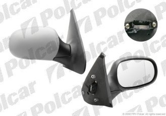 Купити 6015525M Polcar - Дзеркало R CLIO 98-01 RH елек./підігрів